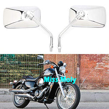 Carica l'immagine nel visualizzatore di Gallery, 10mm Motociclo Specchi, Specchi retrovisori Chrome M10 per Shadow VTX...