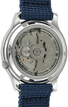 Carica l'immagine nel visualizzatore di Gallery, Seiko Men's SNK807 5 Automatic Blue Canvas Strap Watch - Ilgrandebazar