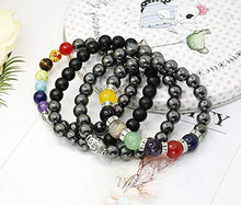 Carica l'immagine nel visualizzatore di Gallery, Milacolato Bracciale in Ematite Chakra da 4 Paia Terapia Magnetica di... - Ilgrandebazar