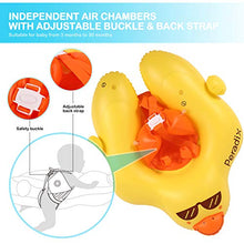 Carica l'immagine nel visualizzatore di Gallery, Peradix Salvagente Neonato, Anello di Nuoto per Bambino con Giallo