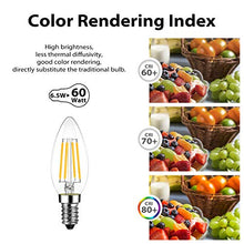 Carica l'immagine nel visualizzatore di Gallery, Lampadine di Filamento a LED E14 – 6,5 W C35 6.5W 2700K-6 Pezzi