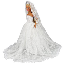 Carica l'immagine nel visualizzatore di Gallery, Miunana Abito Da Sposa Con Velo E Corona Senza Vestito Bianco + + - Ilgrandebazar