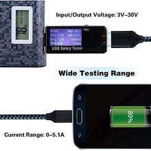 Carica l'immagine nel visualizzatore di Gallery, AMANKA Digitale USB QC3.0 Tester Multimetro 3V-30V 0-5.1A Display Tester...