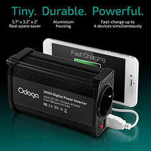 Carica l'immagine nel visualizzatore di Gallery, Odoga Inverter di Potenza, Invertitore 300W per Auto, Convertitore da nero