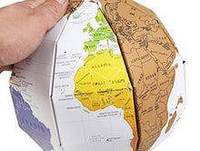 Carica l'immagine nel visualizzatore di Gallery, Exerz EX-SCGL20 Globo da Grattare (Diametro: 20 cm) / Mappamondo/Scratchable...