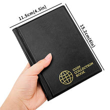 Carica l'immagine nel visualizzatore di Gallery, Dimensioni album moneta (11,5x15,2 cm), 6 Tasche / Pagina (4,5x4,5 Cm Per Griglia)