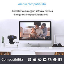 Carica l'immagine nel visualizzatore di Gallery, wansview Webcam 1080P con Microfono, PC Laptop Desktop Computer USB 2.0 Full...