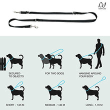 Carica l'immagine nel visualizzatore di Gallery, Happilax Guinzaglio per cani regolabile con 3 misure o 2 Metri, Nero - Ilgrandebazar