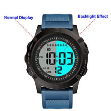 Carica l'immagine nel visualizzatore di Gallery, TICCI, orologio da uomo con 8 sveglie vibranti per meditazione, Blue Strap - Ilgrandebazar