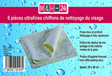 Carica l'immagine nel visualizzatore di Gallery, Salviette cosmetiche per la pulizia del viso, in microfibra, 6 pezzi,...