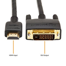 Carica l'immagine nel visualizzatore di Gallery, AmazonBasics Cavo adattatore DVI-HDMI (ultimo standard) - 1,83 m (non 1.83 m