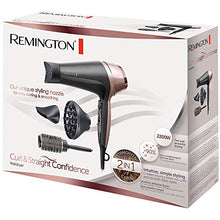 Carica l'immagine nel visualizzatore di Gallery, Remington Asciugacapelli Curl&amp;Straight Confidence, 2200 Watt, Concentratore...