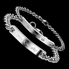 Carica l'immagine nel visualizzatore di Gallery, Lictin 4 Pezzi Coppia Braccialetto Collana Set - Ilgrandebazar
