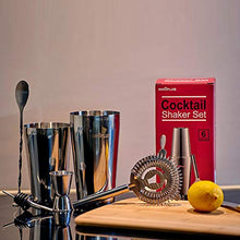 Carica l'immagine nel visualizzatore di Gallery, INNÔPLUS Shaker Cocktail Set Kit Barman di 6 Pezzi, Boston Cocktail...