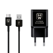 Carica l'immagine nel visualizzatore di Gallery, HyperWimo Caricabatteria Spina USB + Cavo Type C Fast Charge Adattatore Nero - Ilgrandebazar