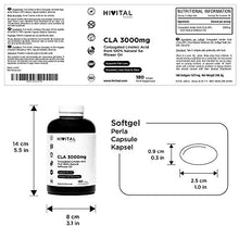 Carica l'immagine nel visualizzatore di Gallery, CLA Acido Linoleico Coniugato 3000 mg per dose | 180 softgels di Olio...
