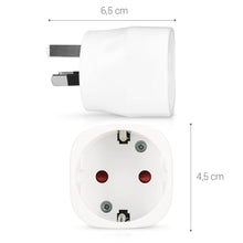 Carica l'immagine nel visualizzatore di Gallery, kwmobile Adattatore universale Australia Tipo I - 2x Australia/Cina, Bianco - Ilgrandebazar
