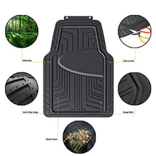 Carica l'immagine nel visualizzatore di Gallery, AmazonBasics - Set da 4 tappetini in gomma per auto, SUV, camion, Nero