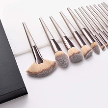 Carica l'immagine nel visualizzatore di Gallery, Pennelli Make Up, Dameso Set di 15 per il Trucco, Oro champagne