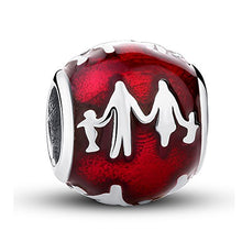 Carica l'immagine nel visualizzatore di Gallery, Family Silhouette Charm in argento Sterling 925 ciondoli Pandora,... - Ilgrandebazar