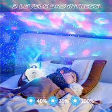 Carica l'immagine nel visualizzatore di Gallery, AETKFO Proiettore Stelle Bambini con Musica Lampada Luce Notturna...
