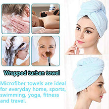 Carica l'immagine nel visualizzatore di Gallery, Asciugamano Capelli a Turbante , BETOY 4 pezzi a in... - Ilgrandebazar