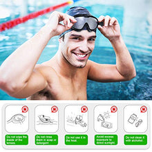 Carica l'immagine nel visualizzatore di Gallery, Flagicon Occhiali da Nuoto, Antiappannamento Nessuna Perdita Adulti - Nero