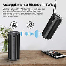 Carica l'immagine nel visualizzatore di Gallery, Cassa Bluetooth 30W Altoparlante Portatile 5.0 con Bassi S1-Nero