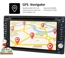 Carica l'immagine nel visualizzatore di Gallery, 6.2" in Dash Car Stereo Double Din Radio New Framework DVD Player GPS Sat... - Ilgrandebazar
