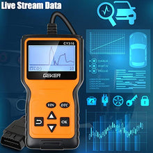 Carica l'immagine nel visualizzatore di Gallery, GEKER OBD2 Diagnosi per Auto Automative codici OBD II scanner diagnostico...