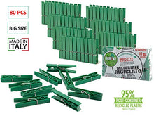 Carica l'immagine nel visualizzatore di Gallery, REMAKE Set 80 Mollette Grandi Ecologiche Plastica 95% Riciclata. Ideali per...