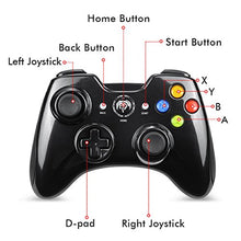 Carica l'immagine nel visualizzatore di Gallery, EasySMX Joystick, Controller Wireless, KC-8236 Gamepad Wireless 2.4G, Black