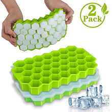 Carica l'immagine nel visualizzatore di Gallery, NEEGO Stampo Ghiaccio Silicone con Coperchio 2 Pezzi Cubetti Ghiaccio... - Ilgrandebazar