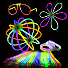 Carica l'immagine nel visualizzatore di Gallery, Kimimara Braccialetti Luminosi,Starlight Fluorescenti,100 8 "Glowsticks... - Ilgrandebazar