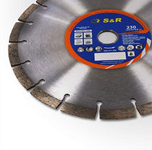 Carica l'immagine nel visualizzatore di Gallery, S&amp;R Disco Diamantato 230 x 22,2 mm Standard Universale per 230 x