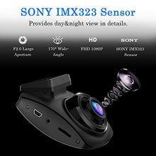 Carica l'immagine nel visualizzatore di Gallery, 【2020 Nuova Versione】CHORTAU Telecamera per Auto WiFi SONY Sensore Full HD...