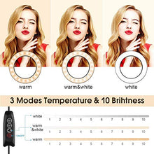 Carica l'immagine nel visualizzatore di Gallery, 6,2'' Piccola Luce Dell'anello con Treppiedi, Mini Selfie Ring 6.2''- Nero