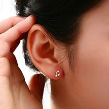 Carica l'immagine nel visualizzatore di Gallery, Belons - Piccoli orecchini da donna in argento sterling 925 a forma di note... - Ilgrandebazar