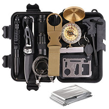 Carica l'immagine nel visualizzatore di Gallery, TRSCIND Kit di Sopravvivenza Multiuso,13 in 1 Survival kit 1