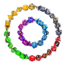 Carica l'immagine nel visualizzatore di Gallery, iFergoo 42 Pezzi Dadi Poliedrici da Gioco Doppio-Colore per RPG Dungeons e...