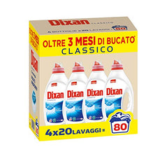 Carica l'immagine nel visualizzatore di Gallery, Dixan Classico Pulito Profondo Detersivo Liquido Lavatrice, 80 Lavaggi - Ilgrandebazar