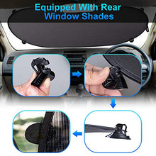 Carica l'immagine nel visualizzatore di Gallery, Oziral Tendine Parasole Auto 3 Pezzi Universali Protegge con Nero
