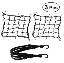 Carica l'immagine nel visualizzatore di Gallery, 2pz Rete Ragno Elastica + 1pz Corda Elastica, Annhao Accessori per Moto Bici... - Ilgrandebazar