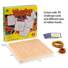 Carica l'immagine nel visualizzatore di Gallery, Coogam Geoboard di Legno con Carte Pattern attività e Bande Gomma -... - Ilgrandebazar