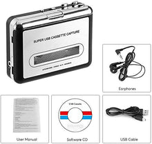 Carica l'immagine nel visualizzatore di Gallery, DIGITNOW! Portatile registratore a Cassetta &amp; Audio Nastro, gray