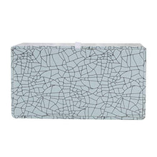 Carica l'immagine nel visualizzatore di Gallery, GORESE Porta Fazzoletti Rettangolare in Pelle Pale Green - Ice Cracks Pattern - Ilgrandebazar