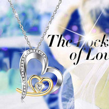 Carica l'immagine nel visualizzatore di Gallery, Tojean, orecchini a perno in argento Sterling 925, regalo Cuore A White - Ilgrandebazar
