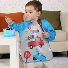 Carica l'immagine nel visualizzatore di Gallery, Vicloon Bavaglino a Manica,Set di 4 Bambini Impermeabile con 4PCS