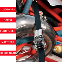 Carica l'immagine nel visualizzatore di Gallery, Master Lock 3209EURDAT Cinghie di fissaggio, Arancio, 5 m x 25 mm