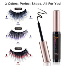 Carica l'immagine nel visualizzatore di Gallery, Ciglia Magnetiche con Eyeliner Magnetico Kit, 3D Finte Colorate...